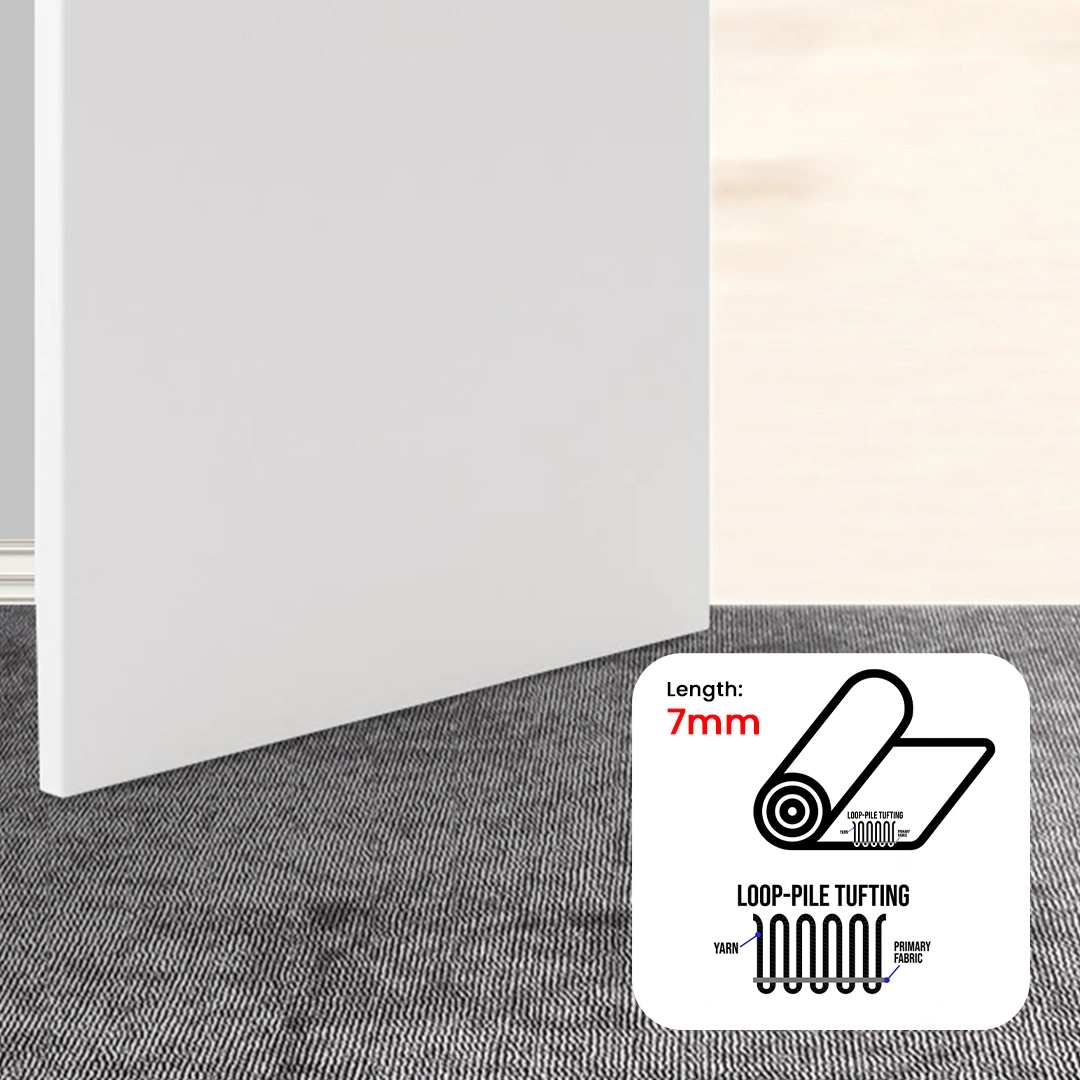 موکت آسا نقره‌ای پالاز کد 9129