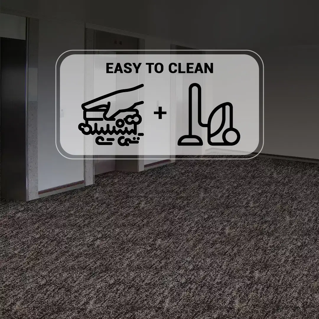 موکت شبنم مشکی پالاز کد 9875