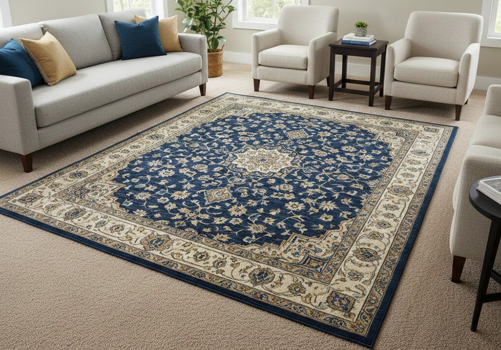 راهنمای انتخاب بهترین رنگ موکت و ست اصولی با فرش؛ راز دکوراسیونی شیک با پالاز موکت